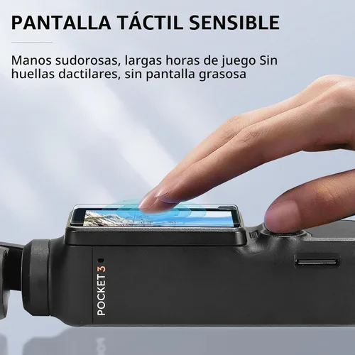 Vista 6 de FPVtosky 2 protectores de lente + 2 protectores de pantalla LCD para DJI Osmo Pocket 4/3, película de vidrio templado para accesorios DJI Pocket