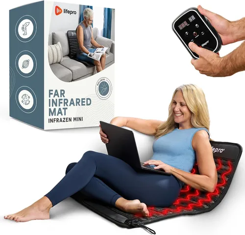 Vista 9 de Lifepro Alfombrilla térmica portátil de infrarrojos lejanos - Alfombrilla con almohadillas térmicas de infrarrojos lejanos - Dispositivo de terapia