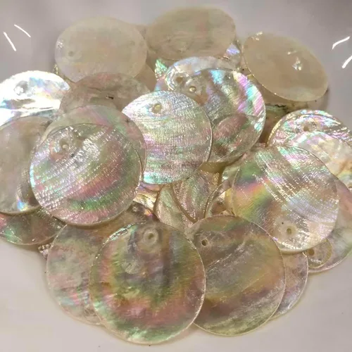 Vista 12 de PEPPERLONELY 8 oz (aproximadamente 10 piezas) conchas marinas de ostra Placuna, 3~4 pulgadas #16A. Placuna Oyster Sea Shells 3 ~ 4 Pulgadas