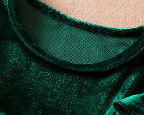 Vista 5 de TTYAOVO - Vestido de manga larga para cumpleaños, con falda tutú, para niñas pequeñas