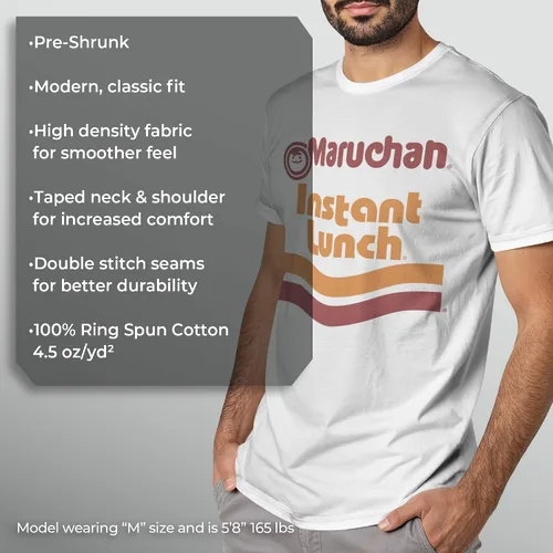 Vista 7 de Maruchan Ramen Noodle Instant Lunch Logo Camiseta para hombre