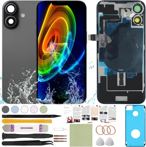 Vista 19 de Funda trasera de repuesto compatible con iPhone 8 de 4.7" + Herramientas profesionales (Gris espacial) Incluye herramientas profesionales, cinta