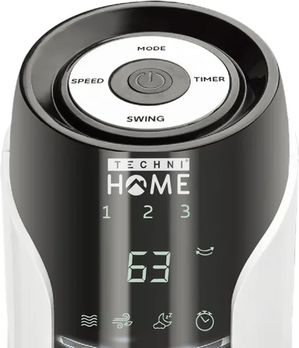 Vista 7 de Ventilador de torre de 48 pulgadas con control remoto, ventilador silencioso para dormitorio y hogar Tower fan with remote featuring 3 wind modes