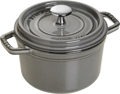 Vista 11 de STAUB - Olla de hierro fundido para horno holandés de 0.5 cuartos, redonda, hecha en Francia, para 1 persona, color negro mate
