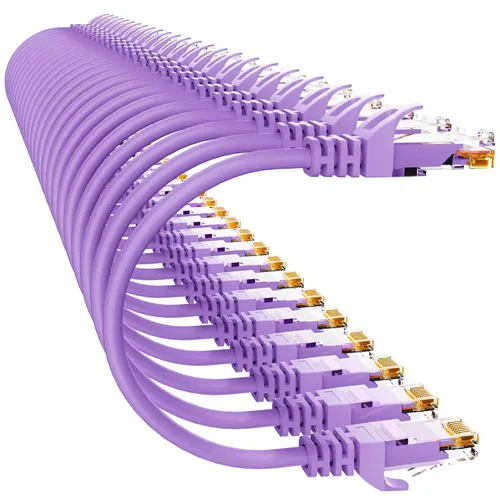 Vista 7 de Cable Ethernet Cat 6 de 50 pies para exteriores e interiores, cable de conexión Ethernet Cat6 de 10 Gbps, cable de red UTP Cat6 de alta velocidad