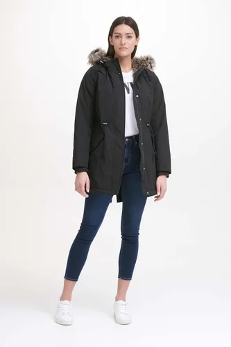 Vista 5 de Levi's Chaqueta parka con capucha y forro de piel sintética para mujer