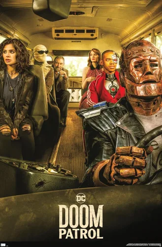 Vista 9 de Trends International DC Comics TV Doom Patrol - Póster de pared de una hoja de autobús, 22.4 pulgadas de largo x 14.7 pulgadas, versión enmarcada