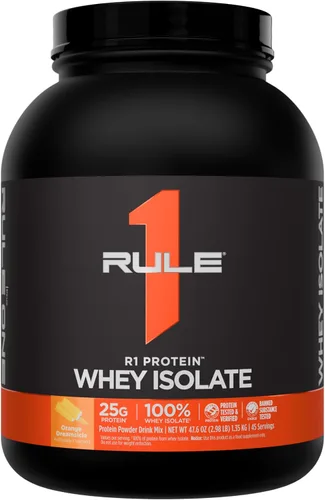 Vista 12 de Rule 1 Proteins R1 Protein Whey Isolate, crema de plátano, 23 porciones