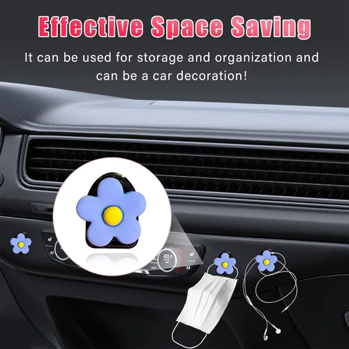 Vista 4 de Augeny 8 PCS Ganchos para Reposacabezas de Asiento de Automóvil, Gancho Colgador Organizador de Almacenamiento para Asiento de Auto, Ganchos