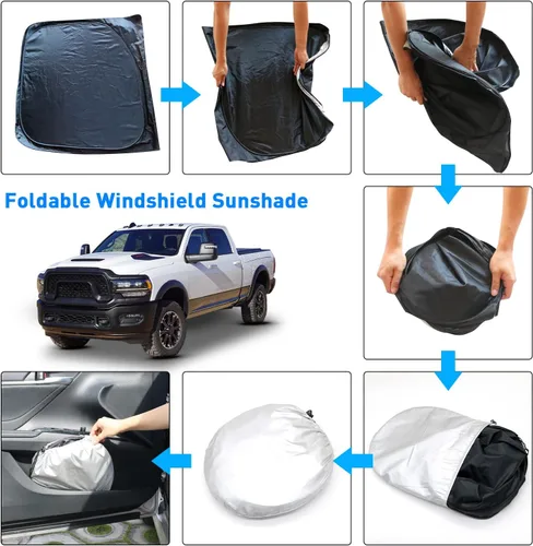 Vista 11 de Parasol para parabrisas Dodge RAM 2500 3500 2026 2025-2010