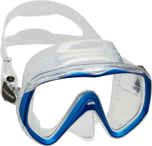 Vista 2 de Adulto lente única máscara para máxima visión mientras buceo y Snorkeling Liberty por Cressi: calidad desde 1946