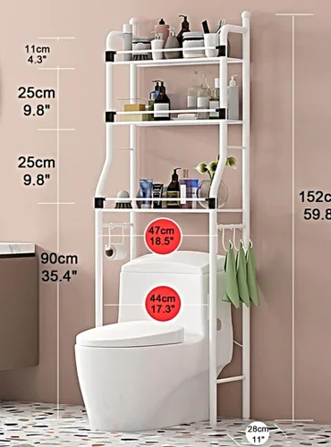 Vista 2 de Estante organizador de Baño
