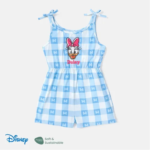 Vista 6 de Disney Ropa de verano para niña pequeña, mameluco floral, overol de verano para bebés