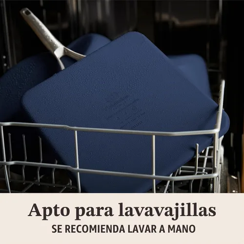Vista 6 de Calphalon® Premier - Plancha cuadrada antiadherente de cerámica de 11 pulgadas, azul medianoche
