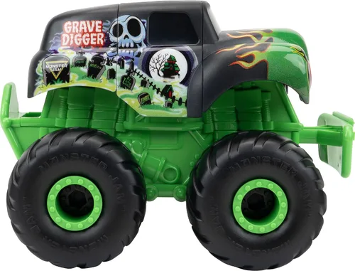 Vista 10 de Monster Jam™ Monstruction Build & Crash Grave Digger™ - Vehículo para construir de 8 pulgadas con 14 piezas y destornillador