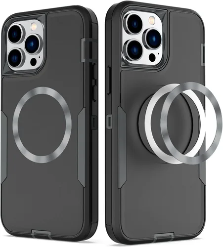 Vista 2 de Diseñada para iPhone 14 Pro, protección magnética contra caídas resistente, compatible con MagSafe, a prueba de polvo, no se decolora, no se pone