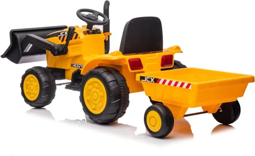 Vista 5 de Freddo Toys Excavadora de 12 V para niños pequeños de 3 a 8 años. Luces LED. Control remoto parental