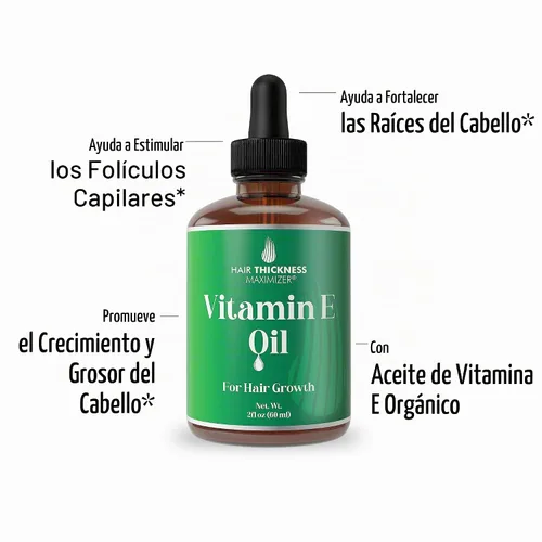 Vista 2 de Hair Thickness Maximizer Aceite de vitamina E para el crecimiento