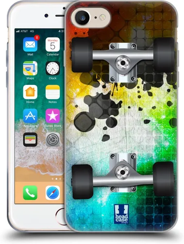 Vista 11 de Head Case Designs Flight Skateboards - Funda de gel suave compatible con Apple iPhone 7/8/SE 2020 y 2022