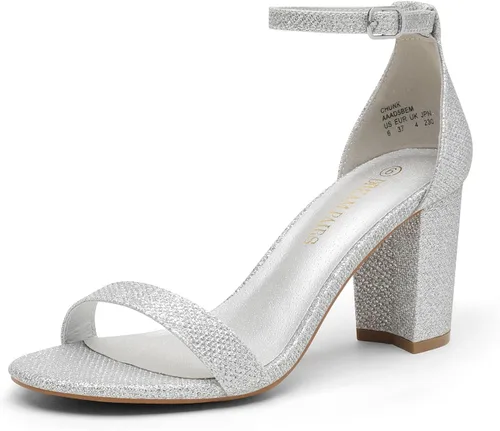 Vista 32 de DREAM PAIRS - Sandalias de tacón grueso y bajo para mujer