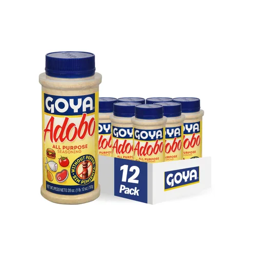 Vista 5 de Goya Adobo - Condimento multiusos con pimienta, 7.5 libras (paquete de 4)
