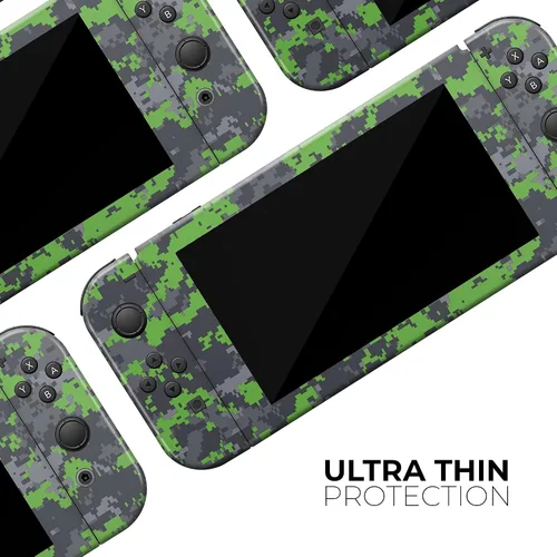 Vista 5 de Design Skinz - Compatible con Nintendo Switch Console Bundle - Calcomanía protectora de vinilo extraíble resistente a los arañazos - Camuflaje