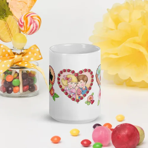 Vista 6 de Mary Engelbreit Taza de café, taza de café de cerámica divertida y linda, taza novedosa, regalo de broma para amigos y compañeros de trabajo, taza