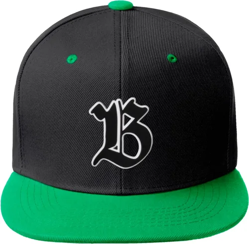 Vista 688 de Daxton Gorra clásica con visera de billete plano con letras del alfabeto inglés antiguo de la A a la Z