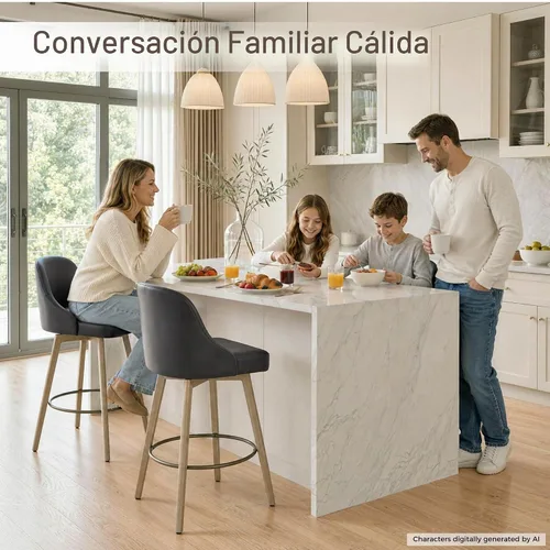 Vista 5 de Juego de 2 taburetes de bar de altura de mostrador, modernos taburetes de bar giratorios con respaldo y patas de madera, sillas de bar tapizadas