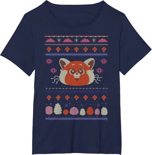 Vista 20 de Disney and Pixar's Turning Red Panda - Suéter feo de Navidad, Negro, S