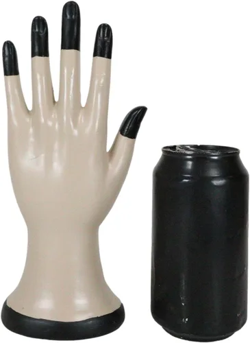 Vista 9 de Ebros Gift Antigua adivinista psíquica mística quirología quirología palmistry mano palma con líneas y símbolos Ojo de la Providencia Figurilla