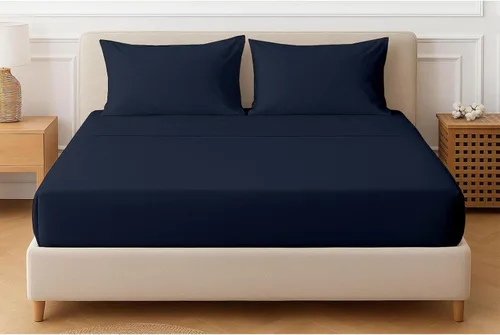 Vista 23 de Sábanas extra profundas, sábanas de algodón, 100% algodón, sábana bajera de bolsillo extra profundo de 22 pulgadas con elástico en todo el contorno