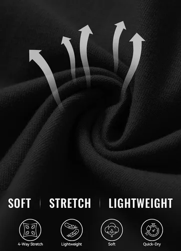Vista 4 de baleaf Bermudas de algodón para mujer, pantalones cortos largos de 10 pulgadas de largo hasta la rodilla, holgadas, con cordón en la cintura