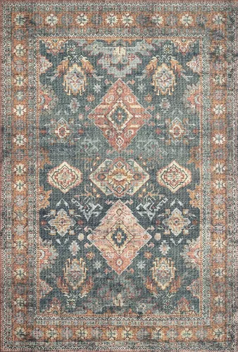 Vista 3 de Loloi II Colección Skye SKY-10 - Alfombra de pasillo, 2'-6" x 10'-0", Mar/Óxido