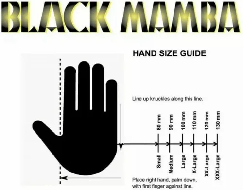 Vista 7 de Caja de 100 guantes Black Mamba de nitrilo negro, muy resistentes