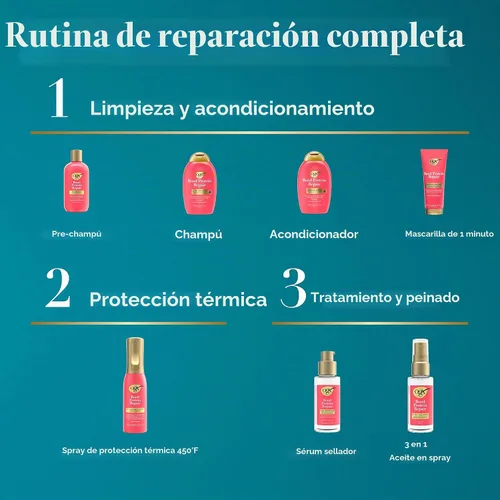 Vista 5 de OGX Bond Protein Repair 450°F Heat Protect Spray, 6.5 fl. oz