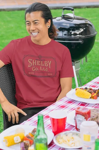 Vista 8 de Pop Threads Peaky Blinders Shelby Merchandise - Camiseta unisex para hombres y mujeres