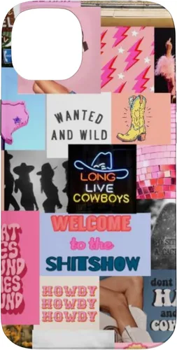 Vista 15 de Pink Western Indie Cowgirl Aesthetic Yeehaw Howdy Country - Carcasa para iPhone 17