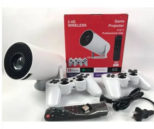 Vista 2 de Proyector Con Juegos 2En1 Professional Chip 2.4 Wireless.