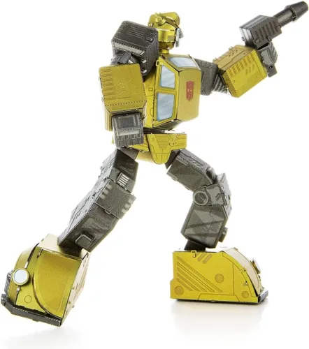 Vista 6 de Metal Earth Fascinations Transformers Bumblebee Color 3D Kit de modelo de metal con pinzas