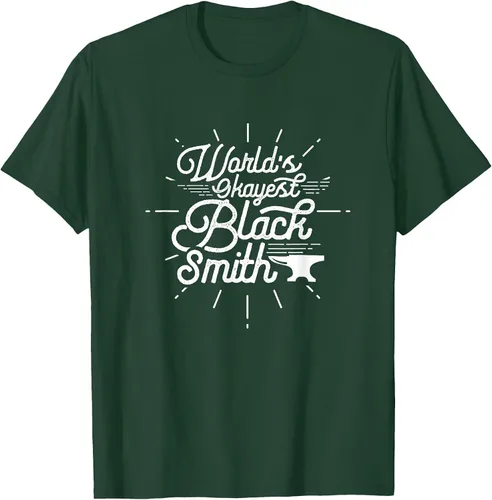 Vista 87 de Blacksmith Blacksmithing Forge Metalsmith Forging T-Shirt Asphalt Grey
