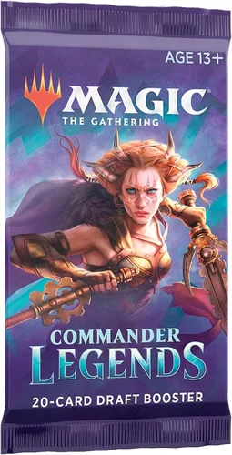 Vista 3 de Magic The Gathering Commander Legends Booster Pack - 2 leyendas - Total 20 cartas MTG (1 potenciador de borrador)