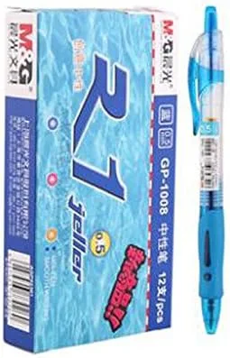 Vista 4 de 12 piezas M&G GP-1008 0.020 in Roller Gel Pen Retráctil Escritura Suave (Negro)