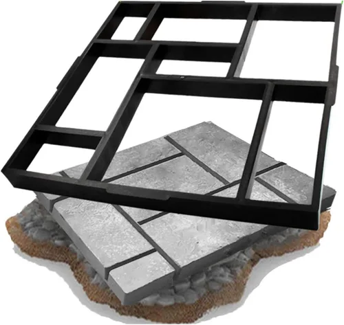 Vista 9 de Moldes de cemento para pavimentadora de ladrillos para hormigón, moldes de pavimentación de caminos reutilizables, moldes de hormigón duraderos