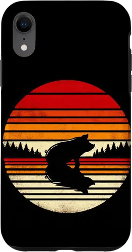 Vista 8 de Funda para iPhone 15 Pig Sunset Retro Style Safari Vintage 70s