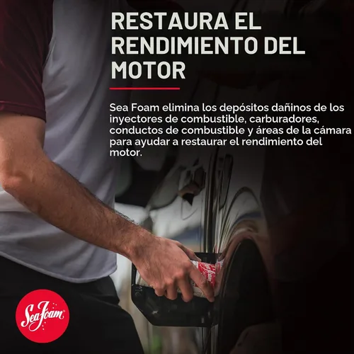 Vista 3 de Sea Foam Aditivo de combustible y aceite para tratamiento de motores, SF16, 16 onzas, paquete de 4 Pack de 4
