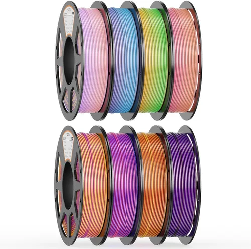 Vista 39 de Paquete de filamento PLA de 0.069 pulgadas, 8 colores vibrantes, apto para Pla Bundle-250gx8-112020006
