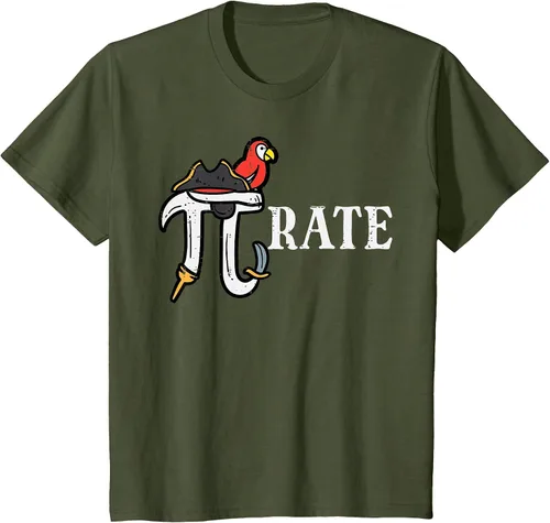 Vista 25 de Pirate Pi Funny Math Pie Halloween Disfraz Maestro Hombres Mujeres Camiseta Asphalt Grey