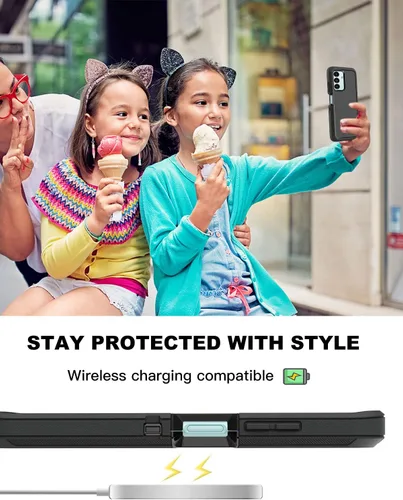 Vista 7 de AICase Funda para Galaxy A13 5G, resistente protección contra caídas, cuerpo completo, a prueba de golpes, a prueba de polvo, militar, resistente