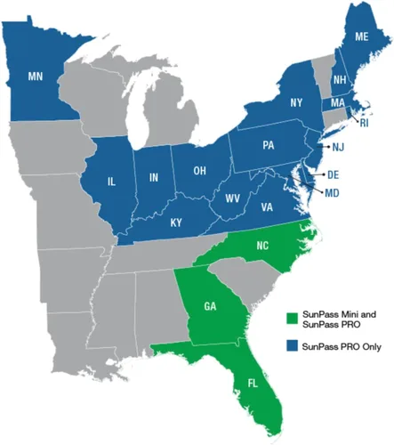 Vista 2 de Pegatina Mini Sun Pass de Florida SunPass - Nueva versión